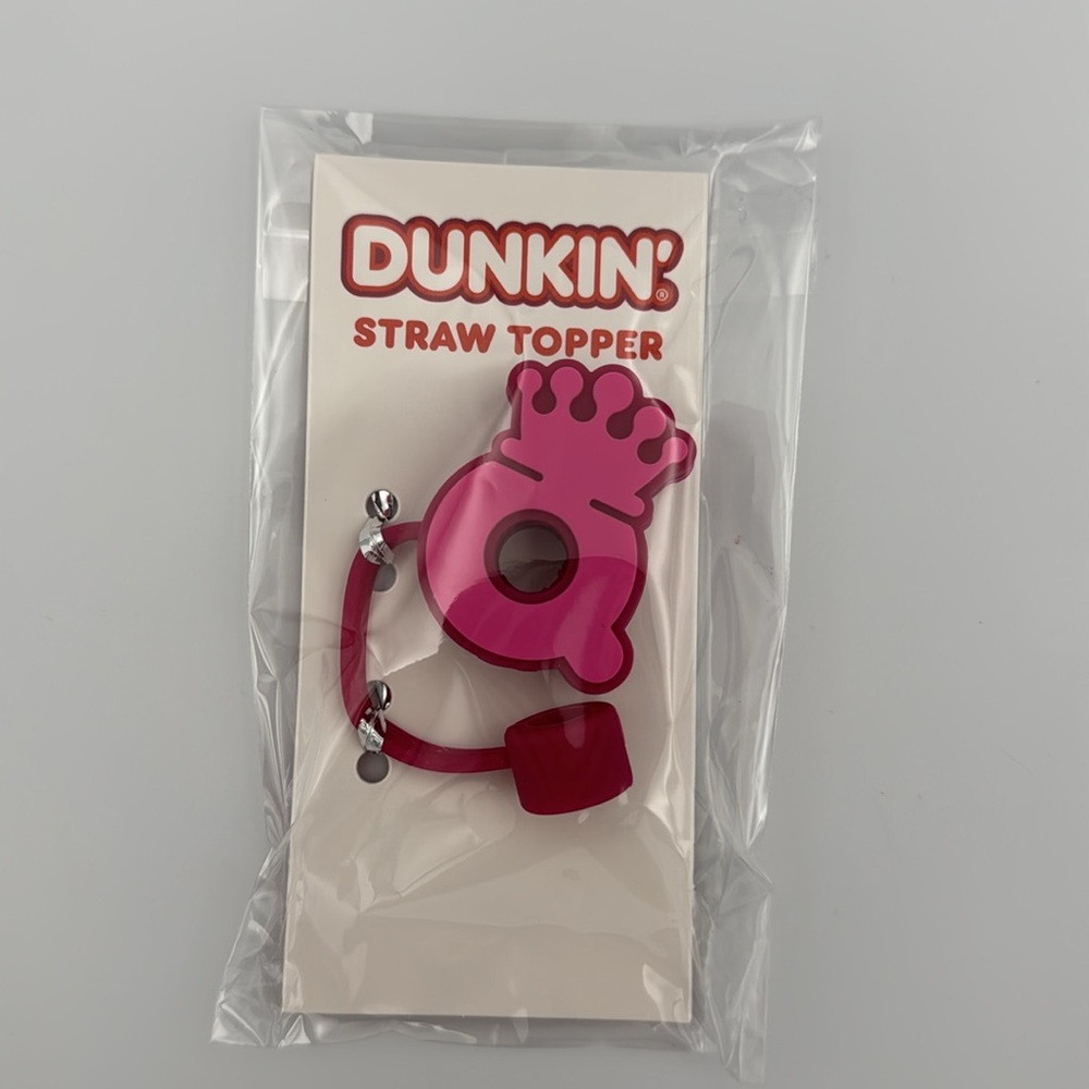 Dunkin DunQueens Pink‎ Limited Edition Straw Topper Sealed